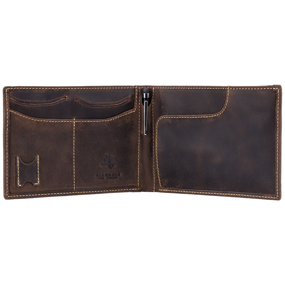Портмоне дорожнє Visconti 726 Jet (Oil Brown)