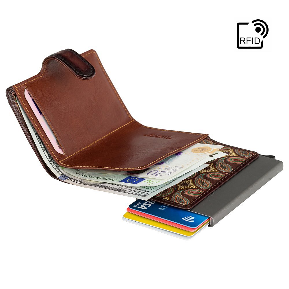 Кошелек мужской Visconti AT57 Noah c RFID (Burnish Tan)