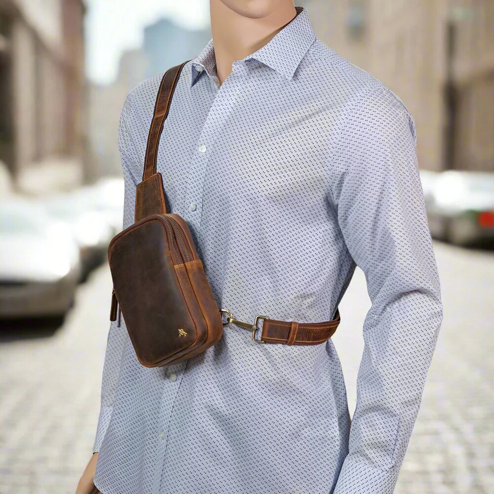 Сумка нагрудна Visconti S42 Jamie (Hunter Tan)