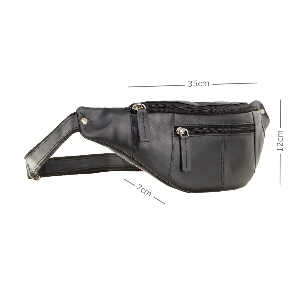 Сумка на пояс Visconti 721 Bumbag Large (Black)