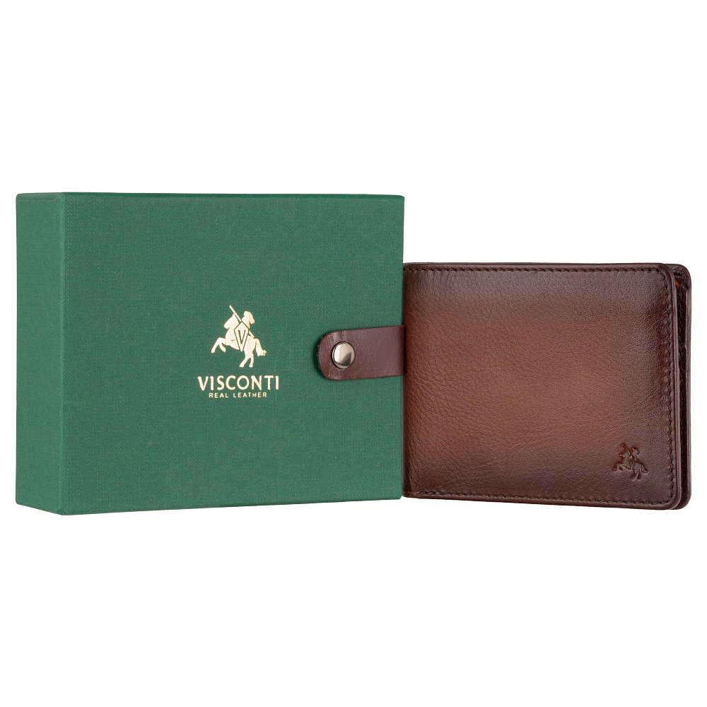 Гаманець чоловічий Visconti AT63 Roland c RFID (Burnish Tan)