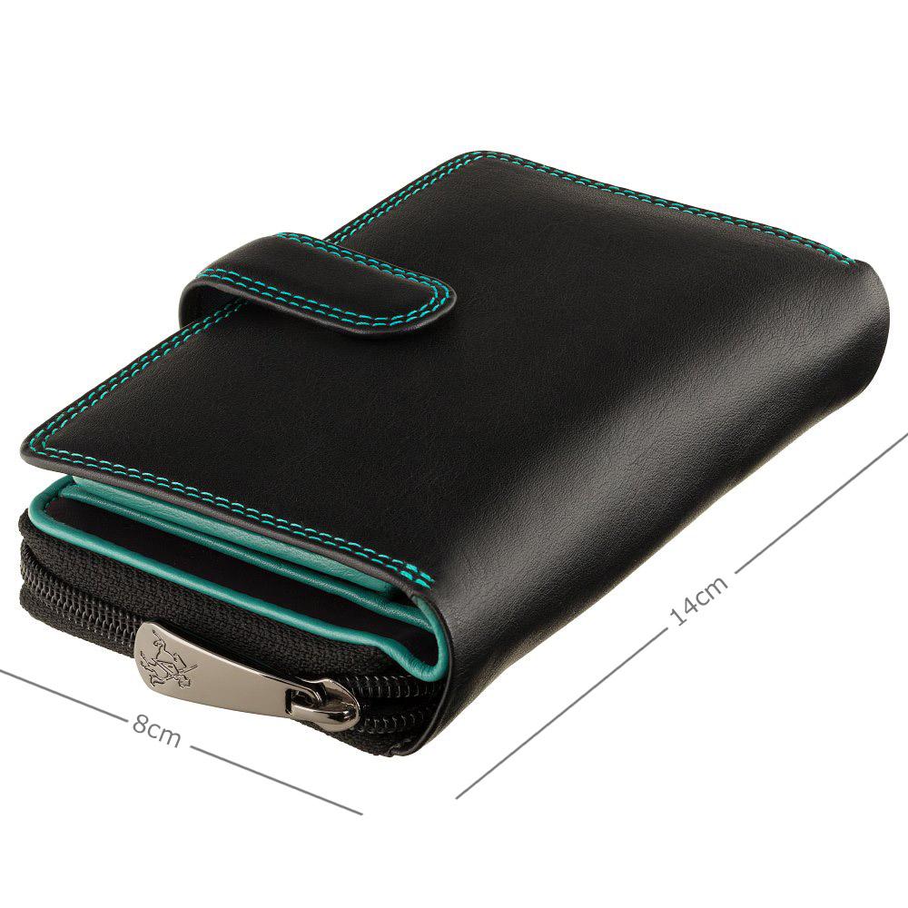 Кошелек женский Visconti R13 Carmelo c RFID (Black/Rhumba)