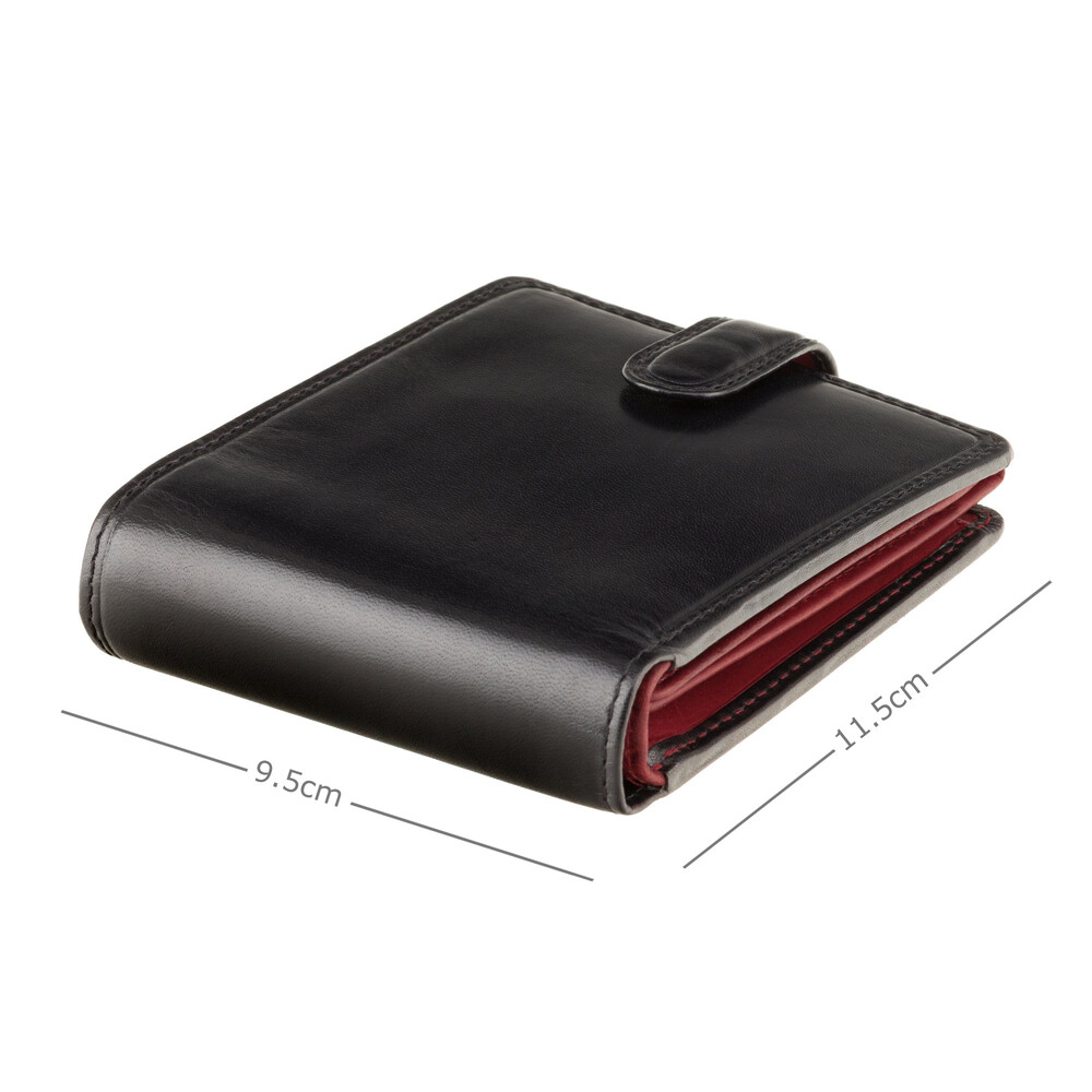 Гаманець чоловічий Visconti TR35 Atlantis c RFID (Black Red)