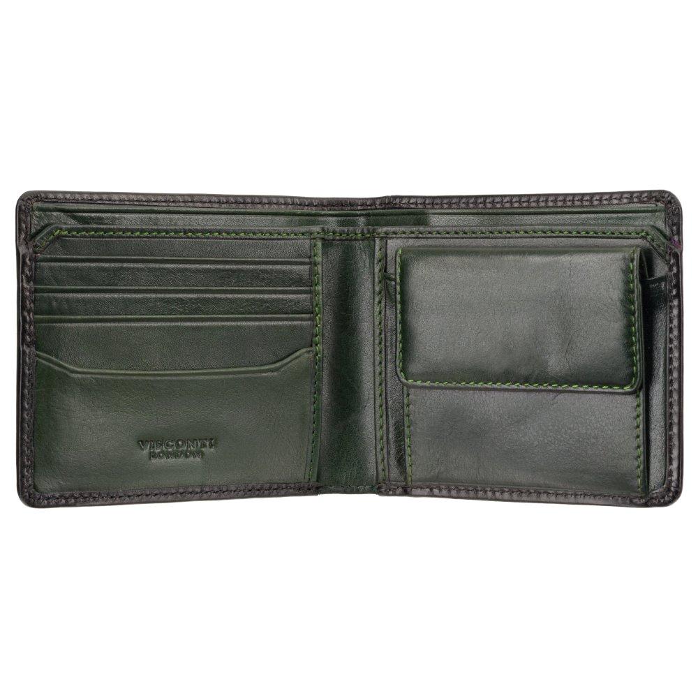 Кошелек мужской Visconti AT60 Arthur c RFID (Burnish Green)