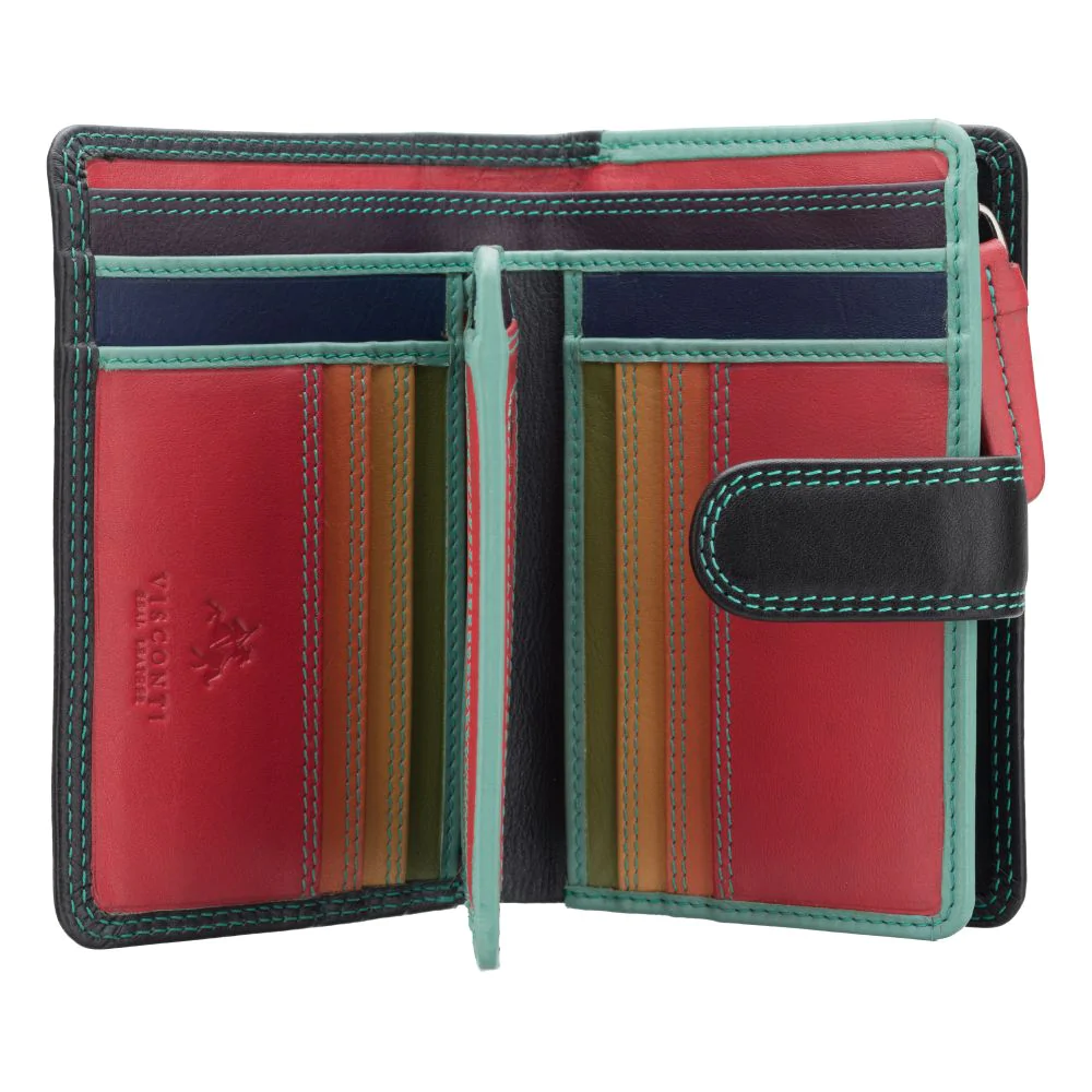 Гаманець жіночий Visconti RB51 Fiji c RFID (Black/Rhumba)