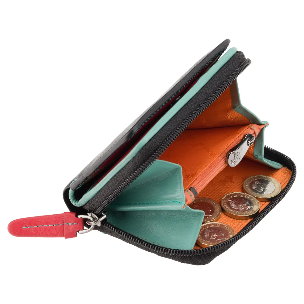 Гаманець жіночий Visconti RB53 Hawaii з RFID (Black/Rhumba)