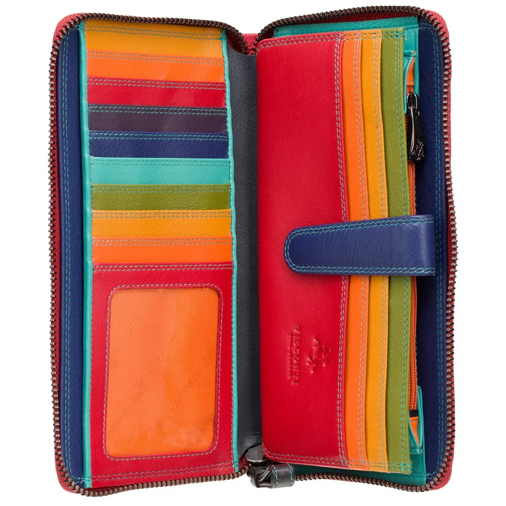 Гаманець жіночий Visconti SP33 Iris c RFID (Red Multi)