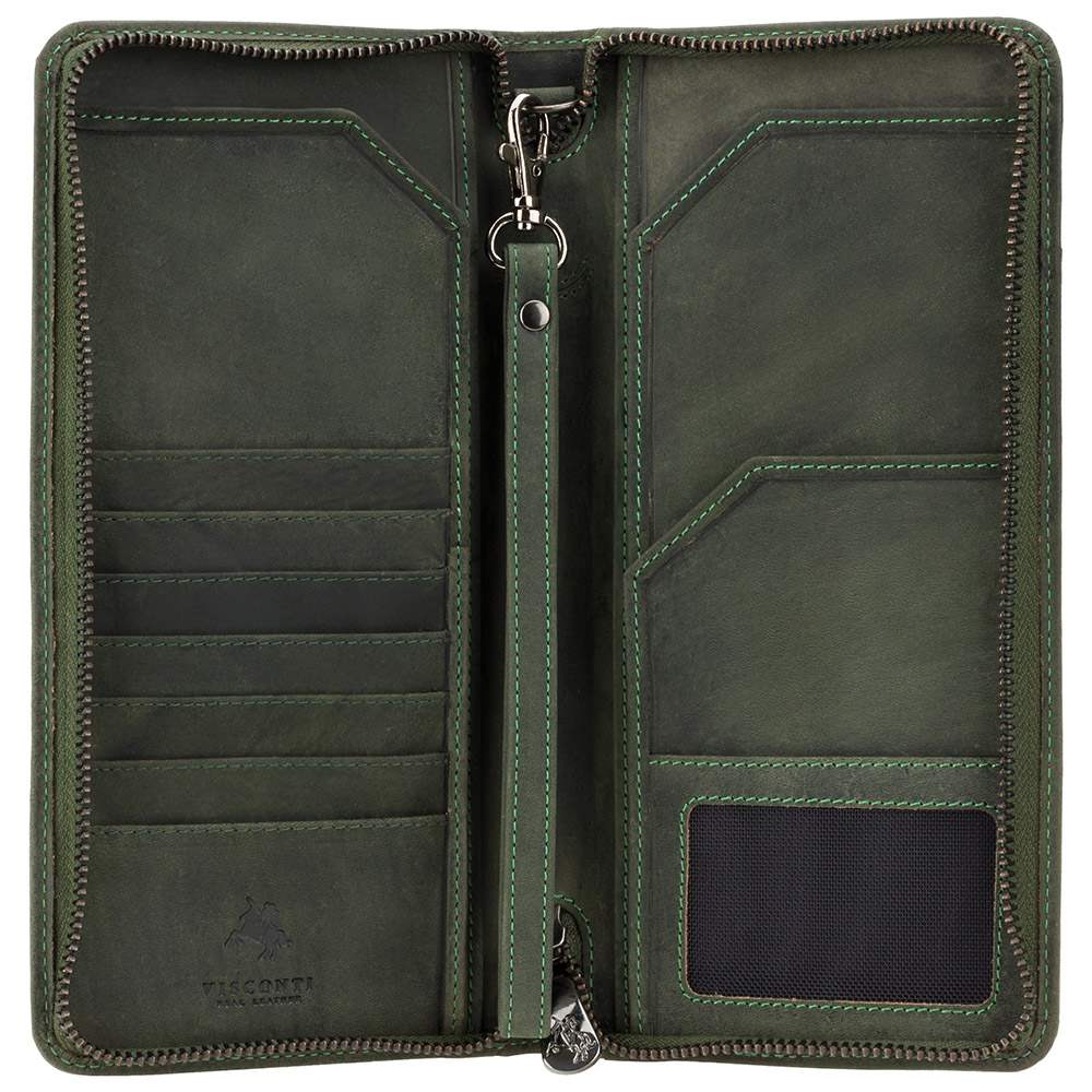 Портмоне дорожнє Visconti 728 Wing (Oil Green)