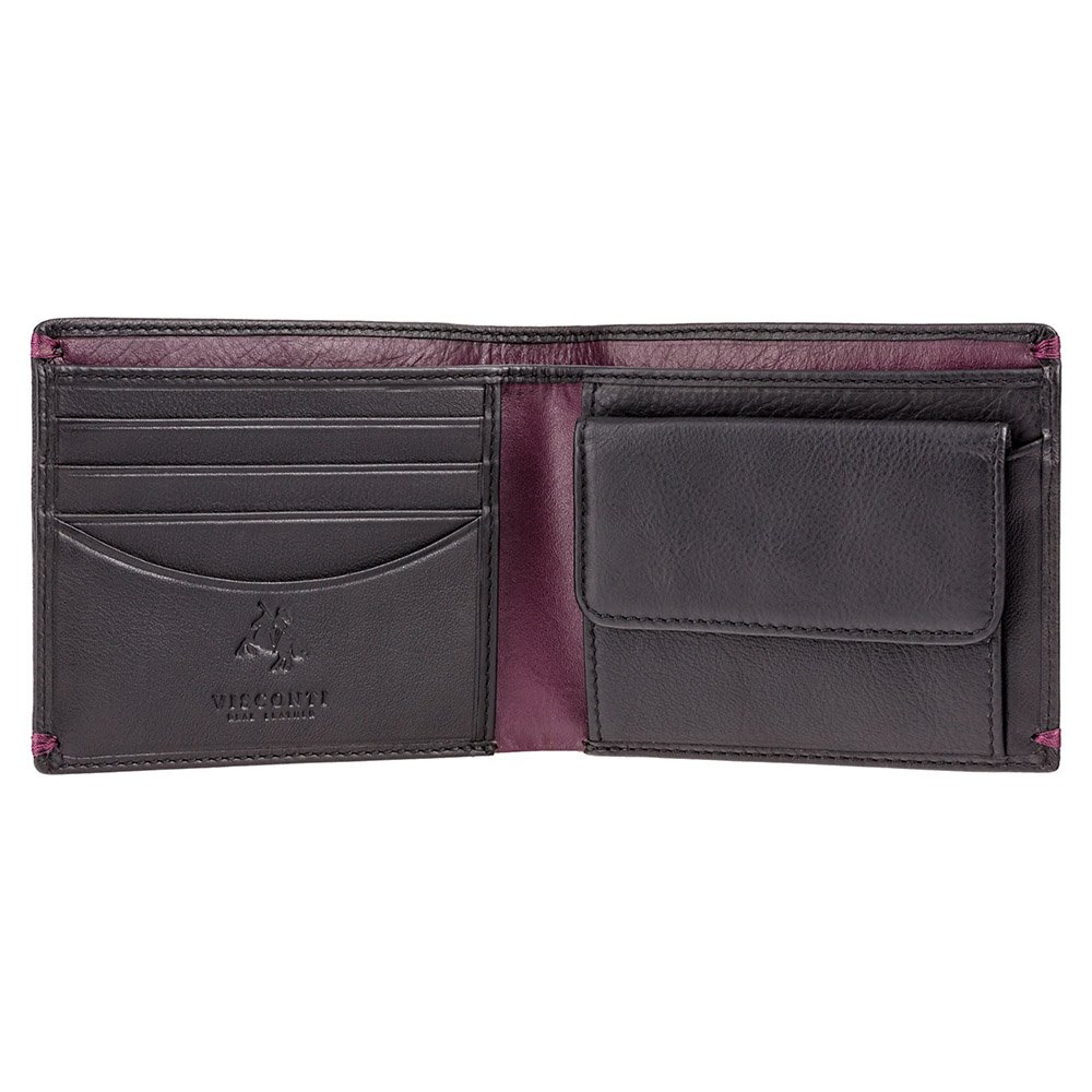 Гаманець чоловічий Visconti AP62 Montreux (Black Burgundy)