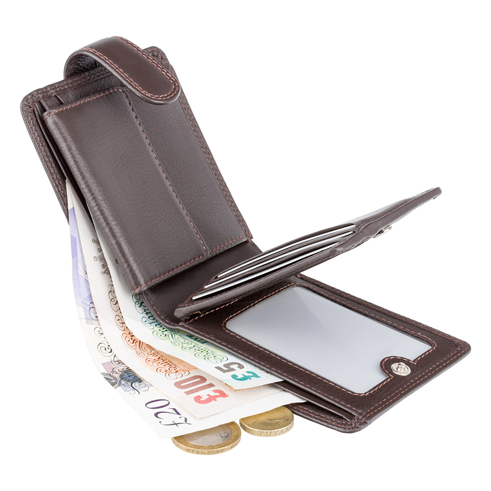 Гаманець чоловічий Visconti HT10 Knightsbridge c RFID (Chocolate)
