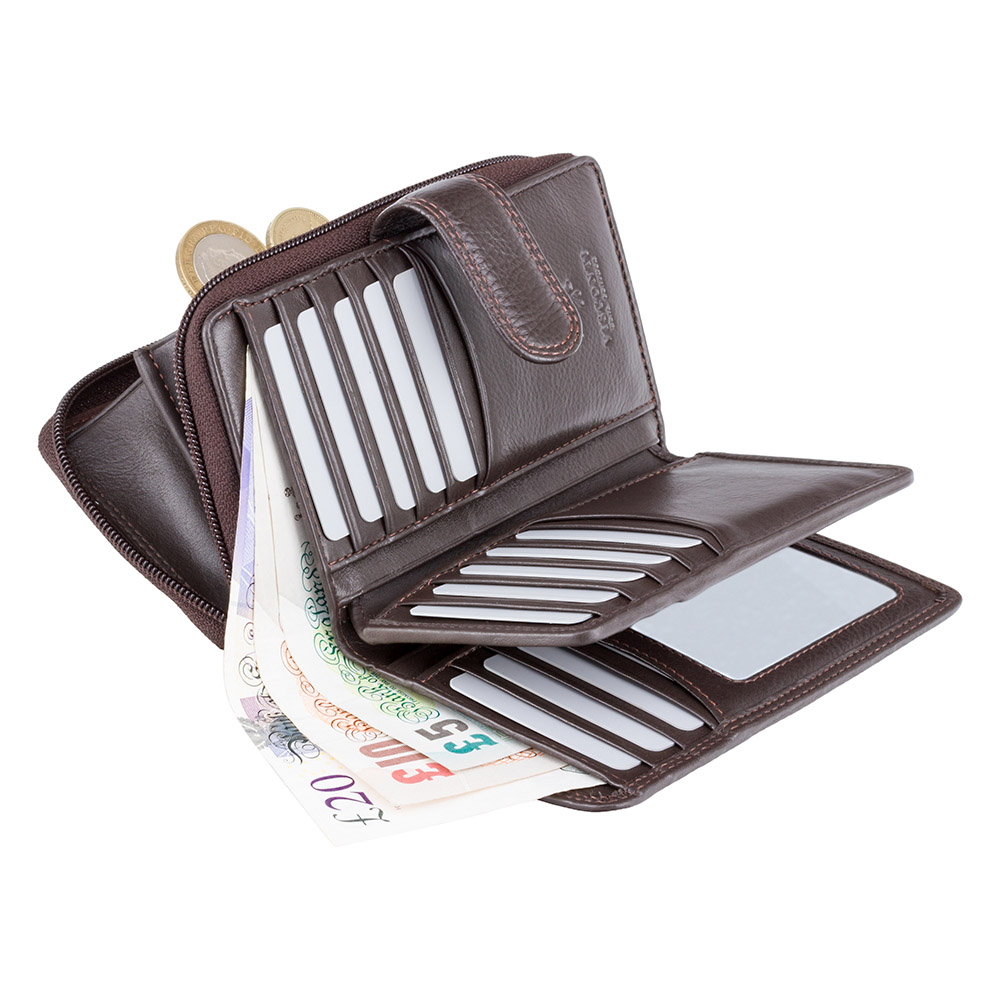 Гаманець жіночий Visconti HT33 Madame c RFID (Chocolate)