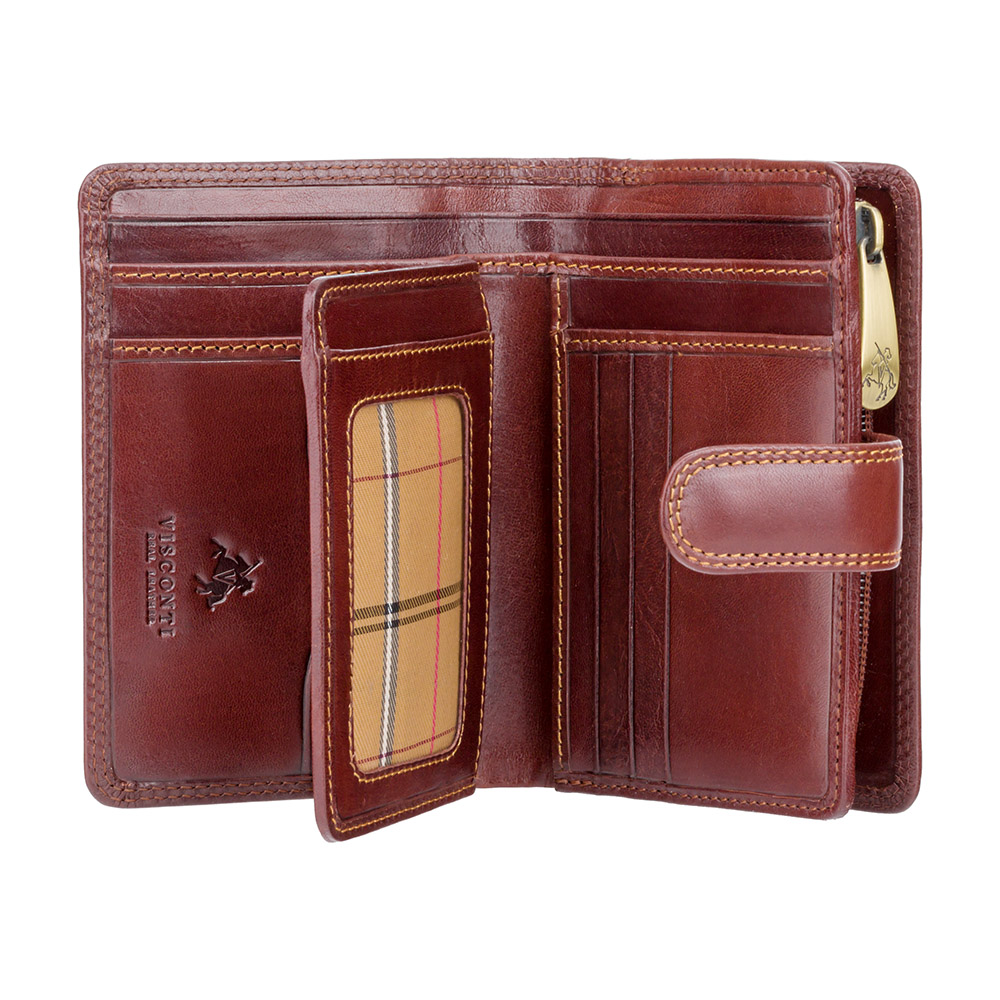 Гаманець жіночий Visconti MZ11 Venice c RFID (Italian Brown)