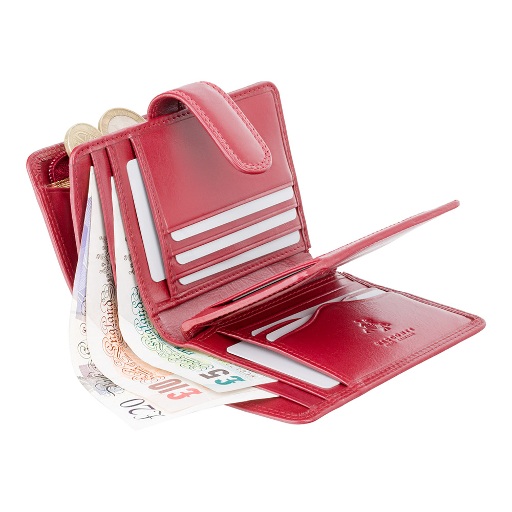 Гаманець жіночий Visconti MZ11 Venice c RFID (Italian Red)