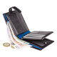 Гаманець чоловічий Visconti PM102 Leonardo c RFID (Black Blue)