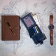 Гаманець чоловічий Visconti PM102 Leonardo c RFID (Black Blue)