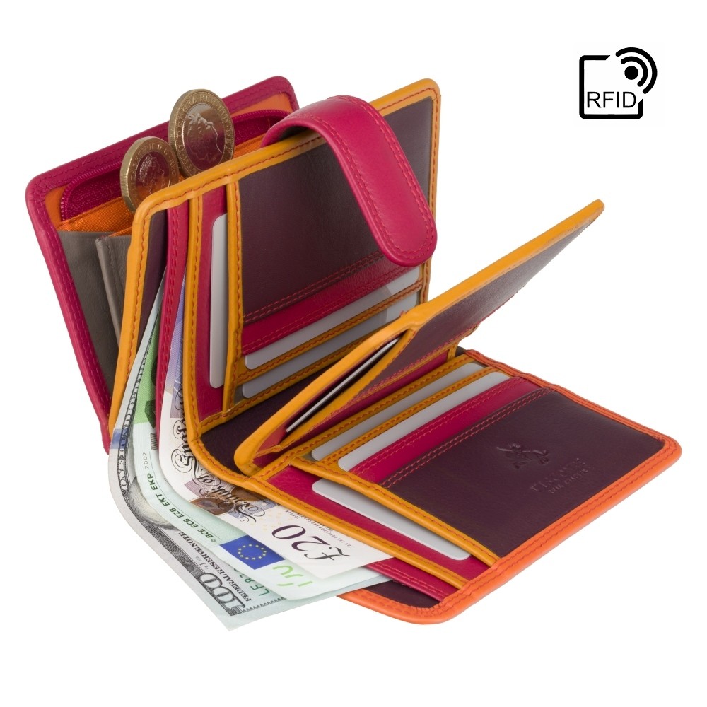Гаманець жіночий Visconti RB51 Fiji с RFID (Orange Multi)
