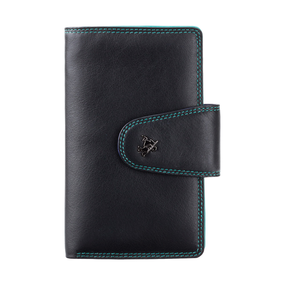 Гаманець жіночий Visconti SP30 Ylang c RFID (Black Multi)