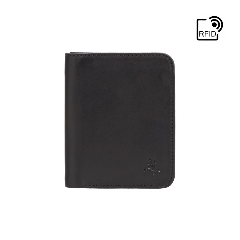 Гаманець чоловічий Visconti VSL34 Lank c RFID (Black-Orange)