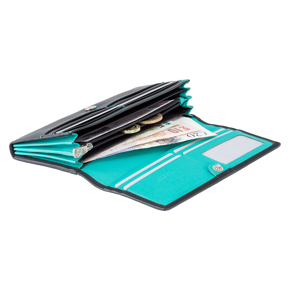 Кошелек женский Visconti CD21 Topaz (Black Aqua)