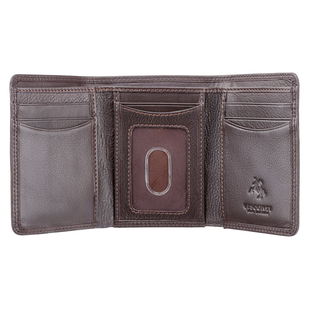 Гаманець чоловічий Visconti HT18 Compton c RFID (Chocolate)