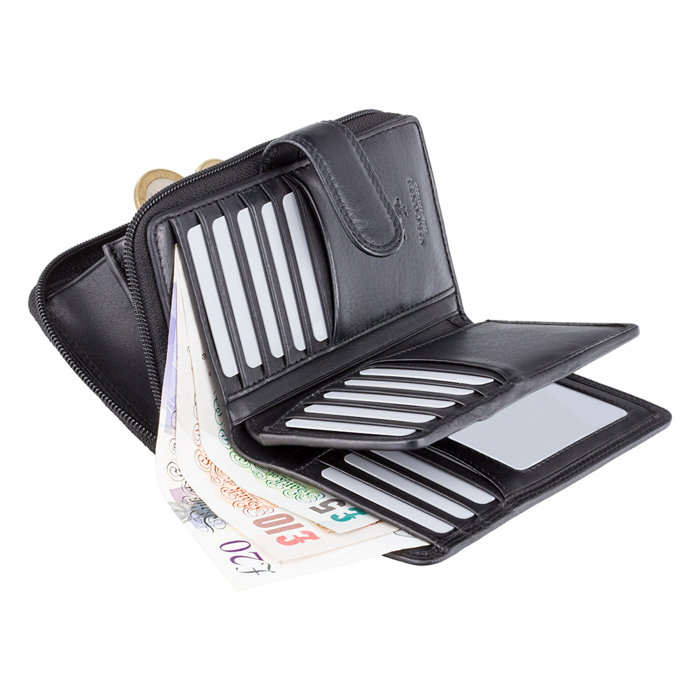 Кошелек женский Visconti HT33 Madame c RFID (Black)