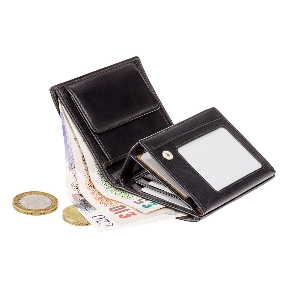 Кошелек мужской Visconti MZ3 Milan c RFID (Italian Black)