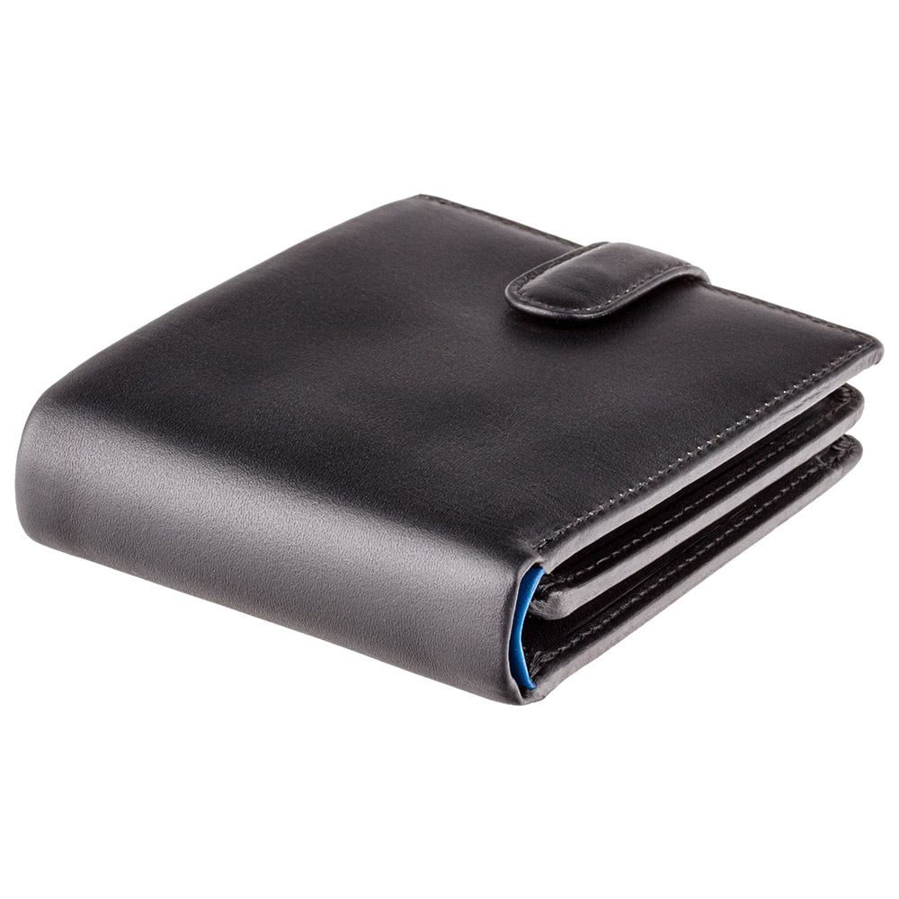 Гаманець чоловічий Visconti PM102 Leonardo c RFID (Black Blue)
