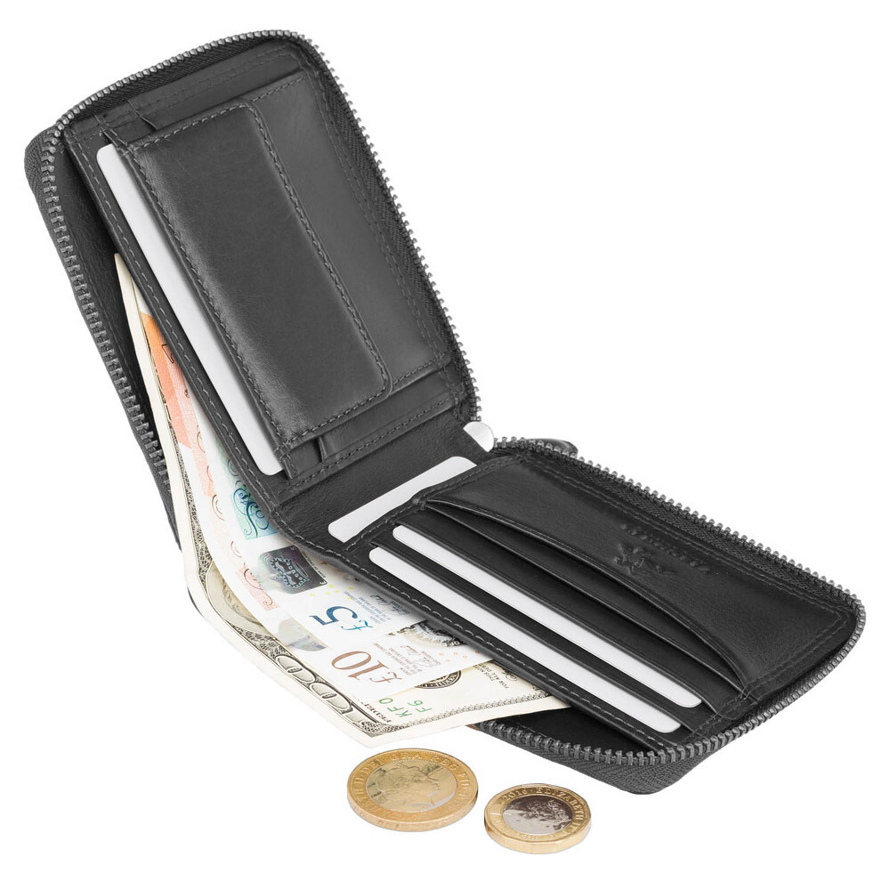 Гаманець чоловічий Visconti HT14 Camden c RFID (Black)