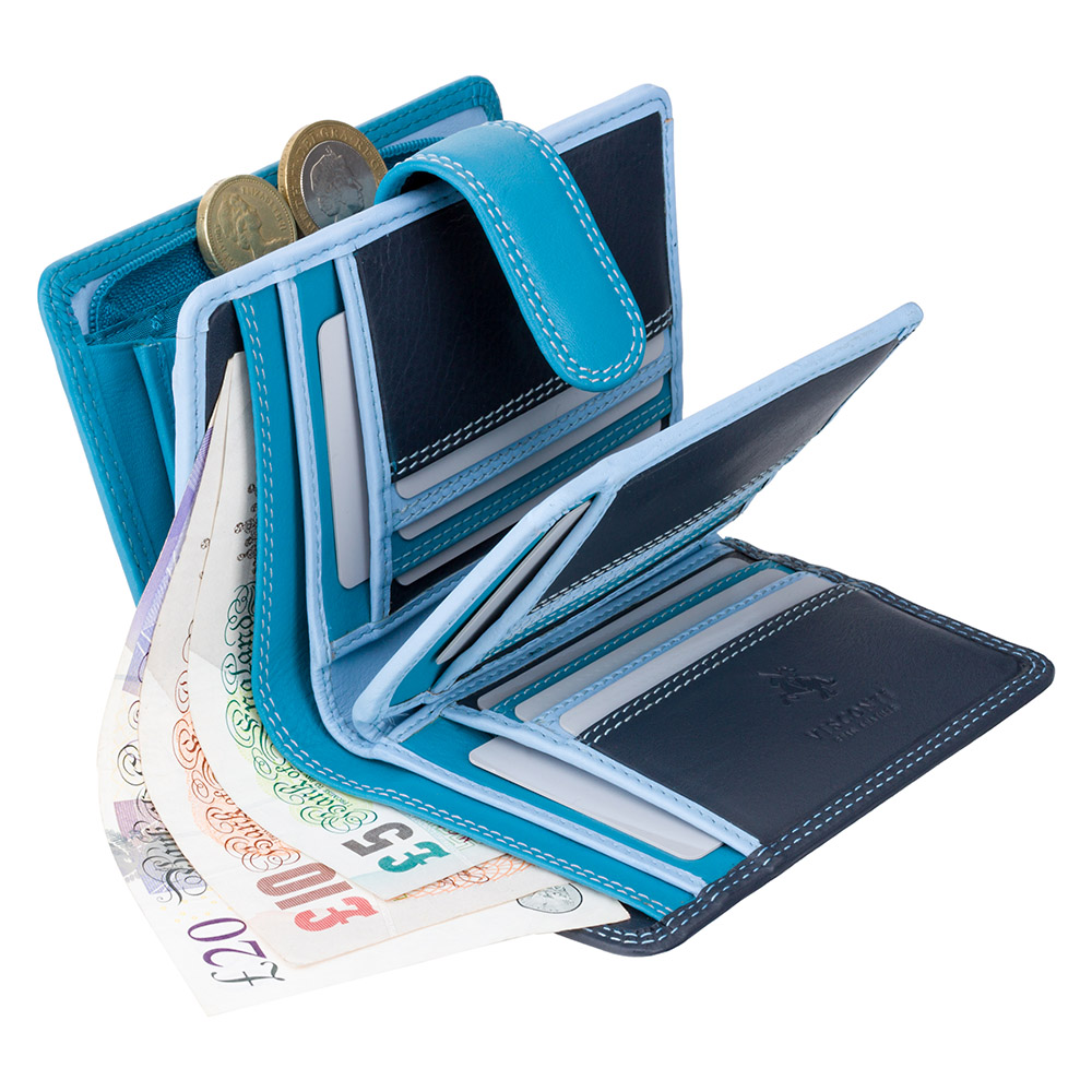 Гаманець жіночий Visconti RB51 Fiji c RFID (Blue Multi)