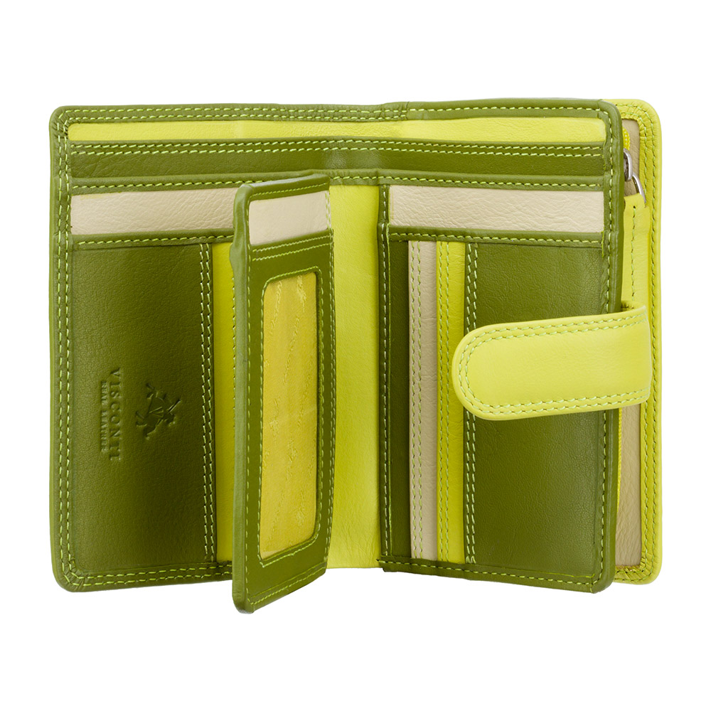 Гаманець жіночий Visconti RB51 LIME MULTI
