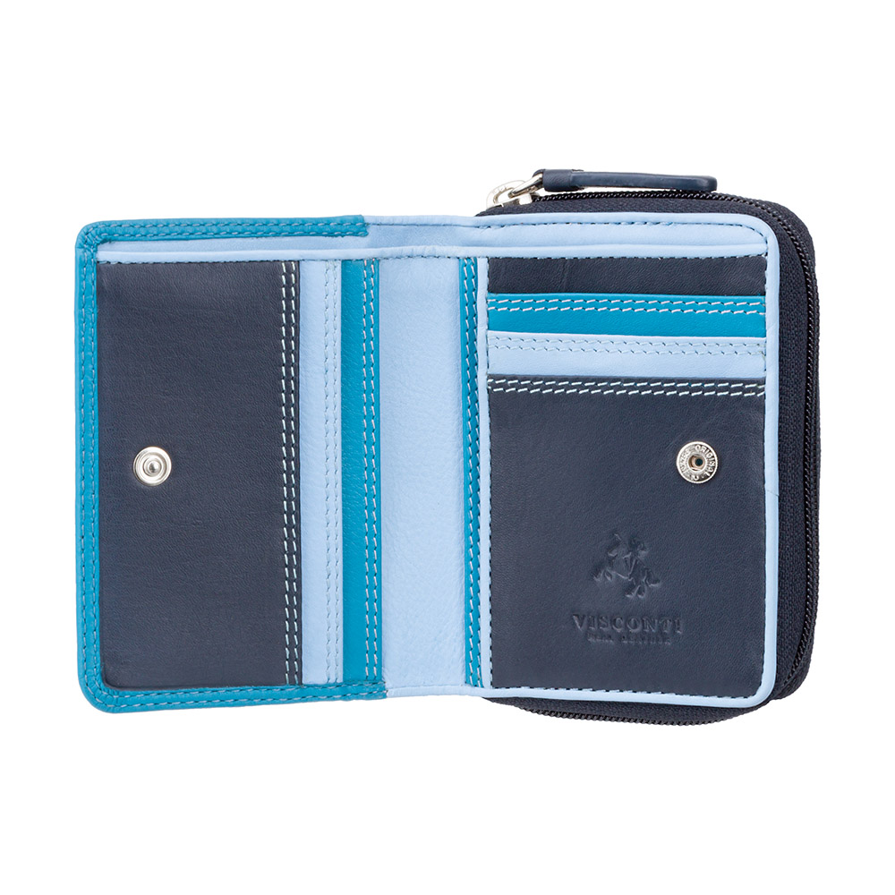 Гаманець жіночий Visconti RB53 Hawaii c RFID (Blue Multi)