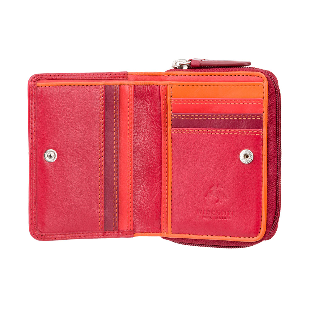 Гаманець жіночий Visconti RB53 Hawaii c RFID (Red Multi)
