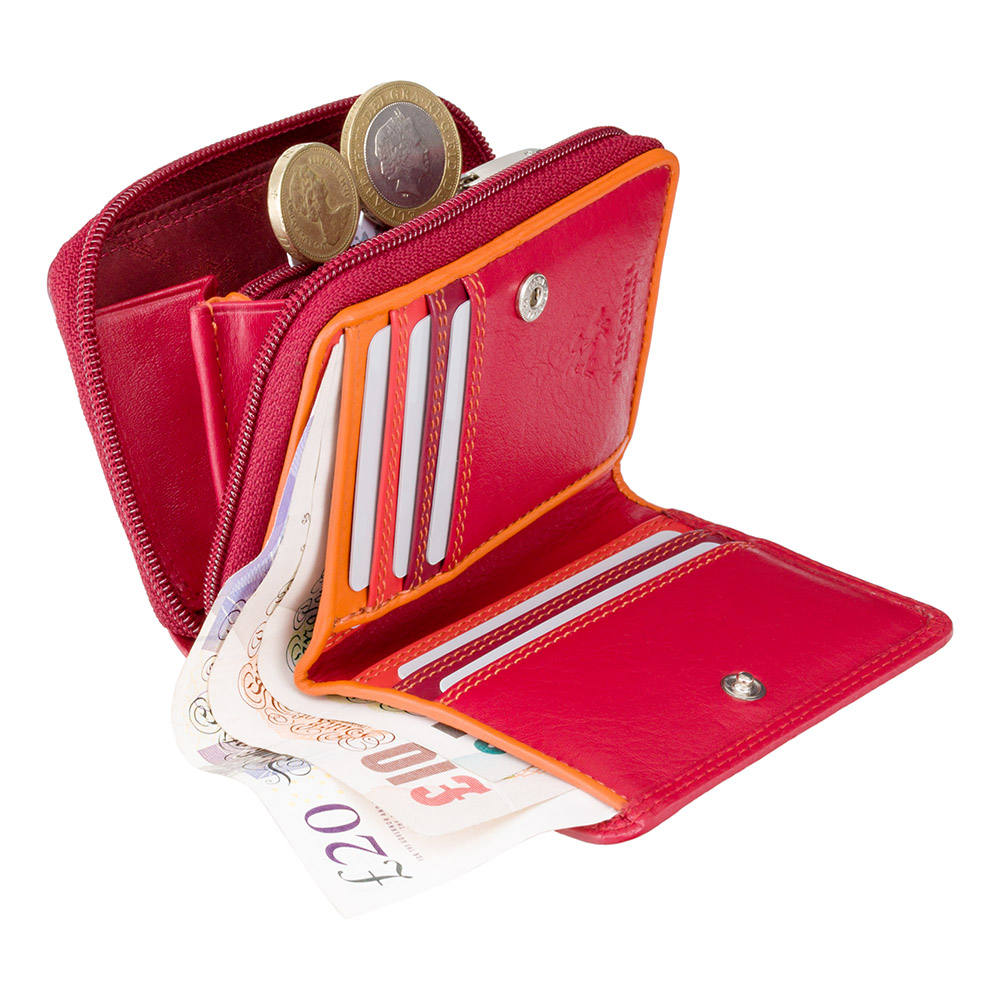 Гаманець жіночий Visconti RB53 Hawaii c RFID (Red Multi)